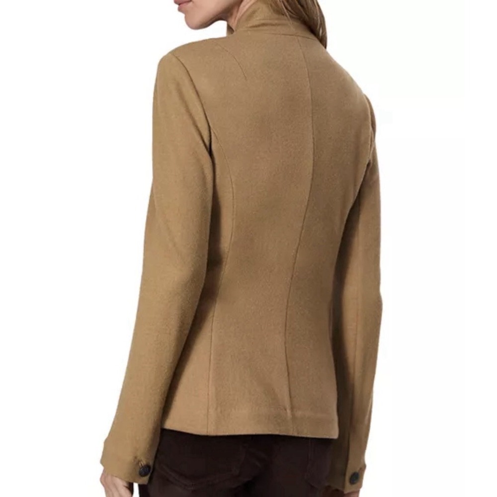 MSRP $598 Rag & Bone Slade Blazer Jacket Coat Dark Camel 100% Wool Women's Sz 4 - Picture 3 of 15